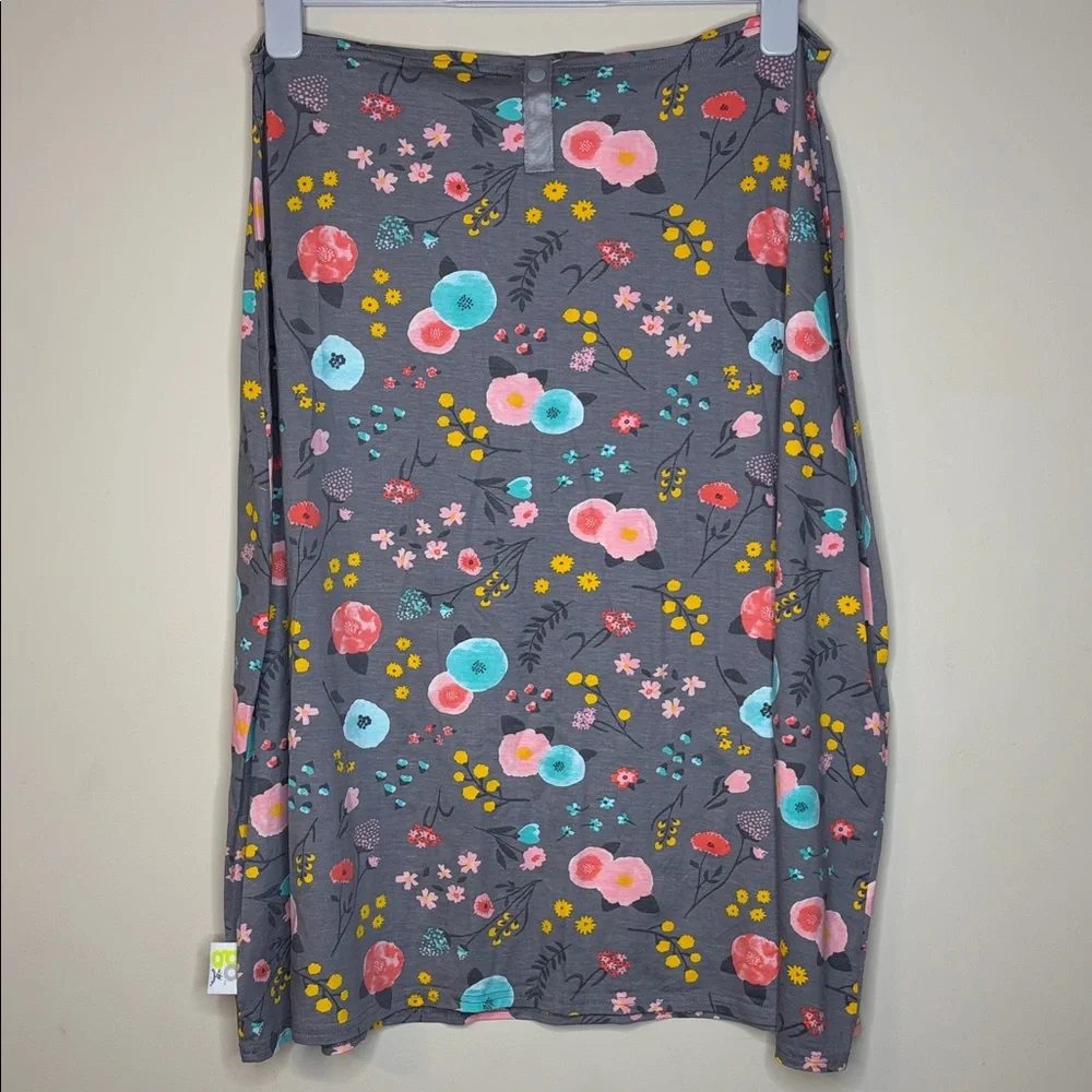 Go By Goldbug Floral Gray Nursing Cover For Baby Breastfeeding - Picture 1 of 7